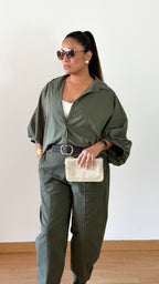 BLUSA BOMBACHA VERDE MILITAR