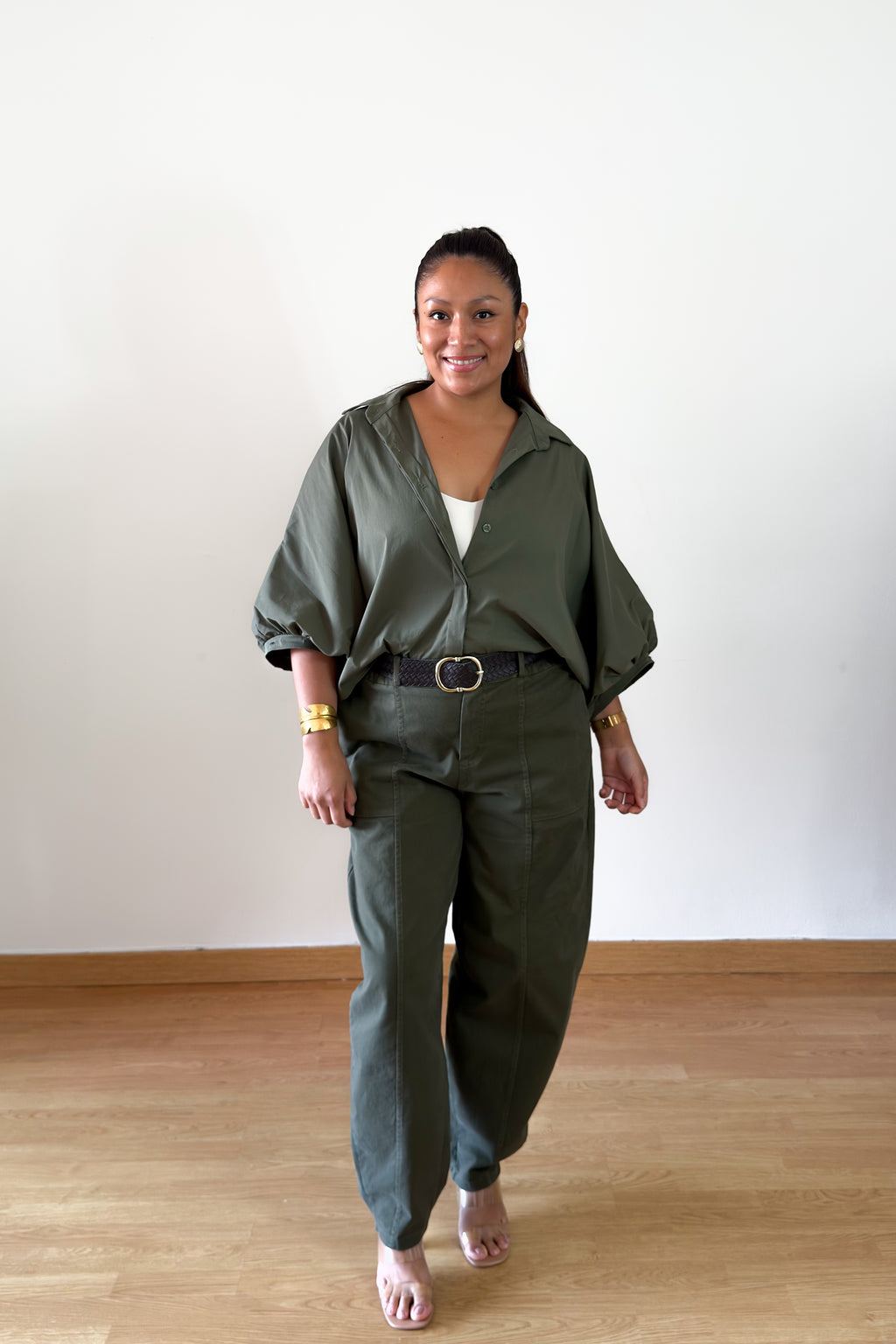 BLUSA BOMBACHA VERDE MILITAR