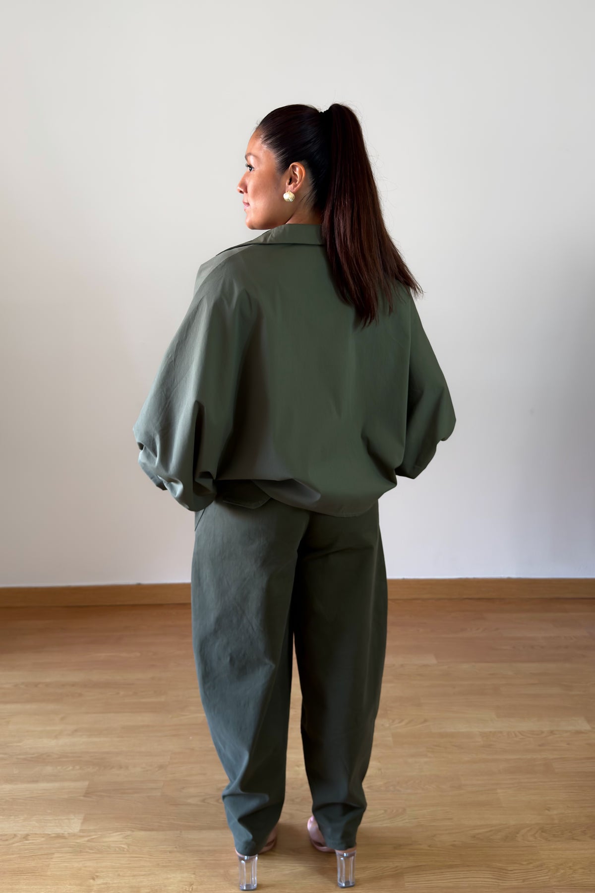 BLUSA BOMBACHA VERDE MILITAR