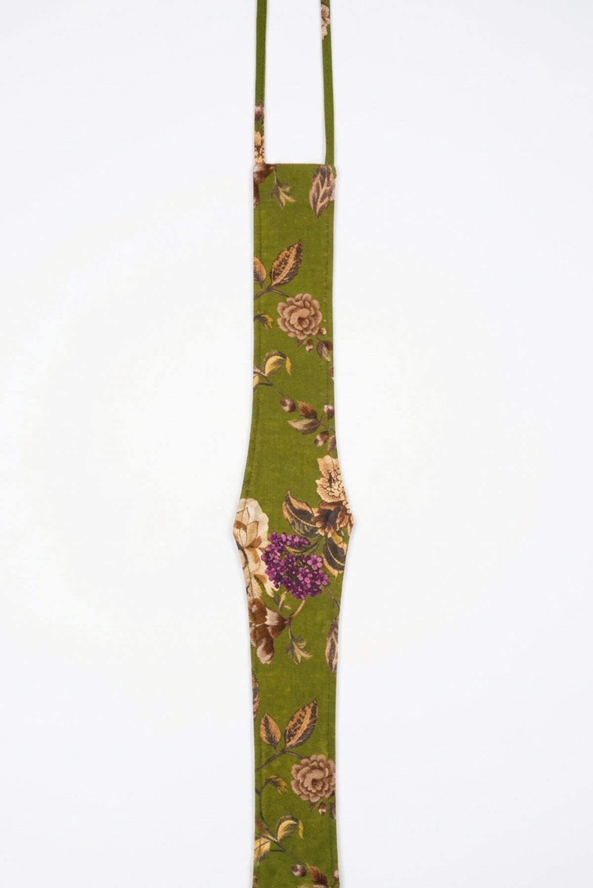 FAJÍN FLORAL MARRÓN