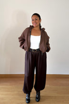 CHAQUETA BOMBER MARRÓN