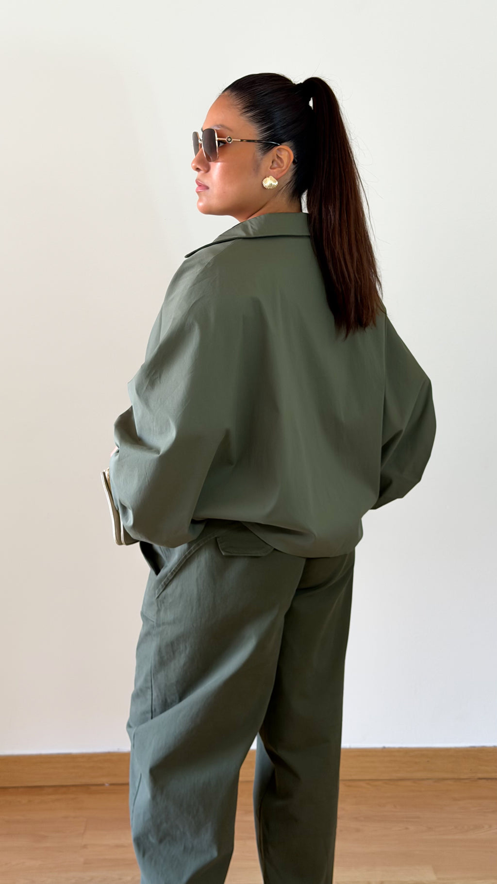 BLUSA BOMBACHA VERDE MILITAR