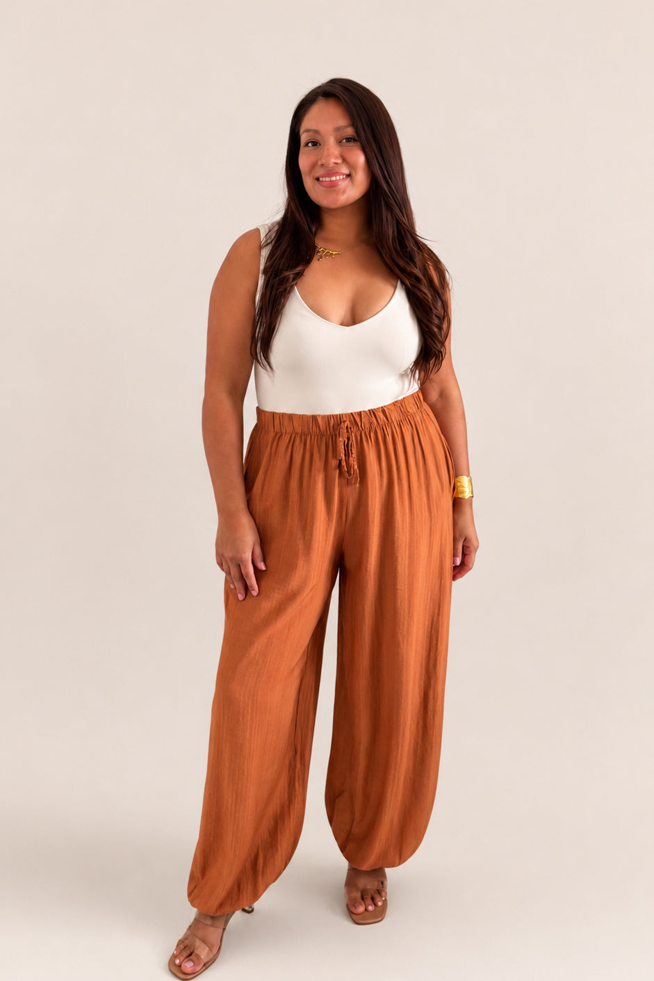 PANTALON BALLON TAUPE
