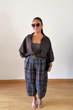 BLUSA BOMBACHA MARRÓN