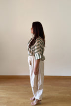 BLUSA RAYAS VERDE