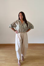 BLUSA RAYAS VERDE