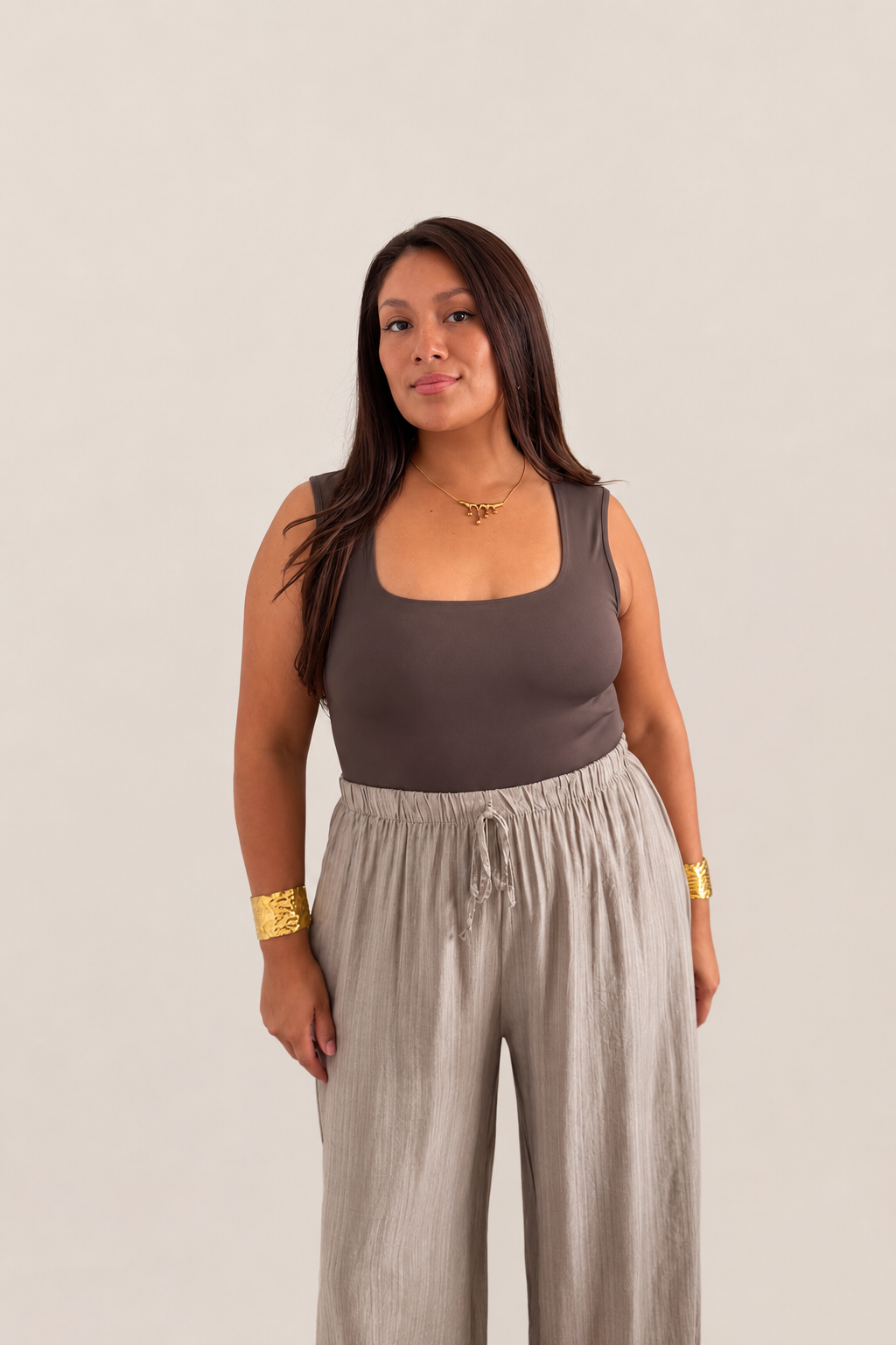 PANTALON BALLON TAUPE