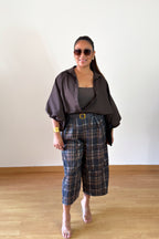 BLUSA BOMBACHA MARRÓN