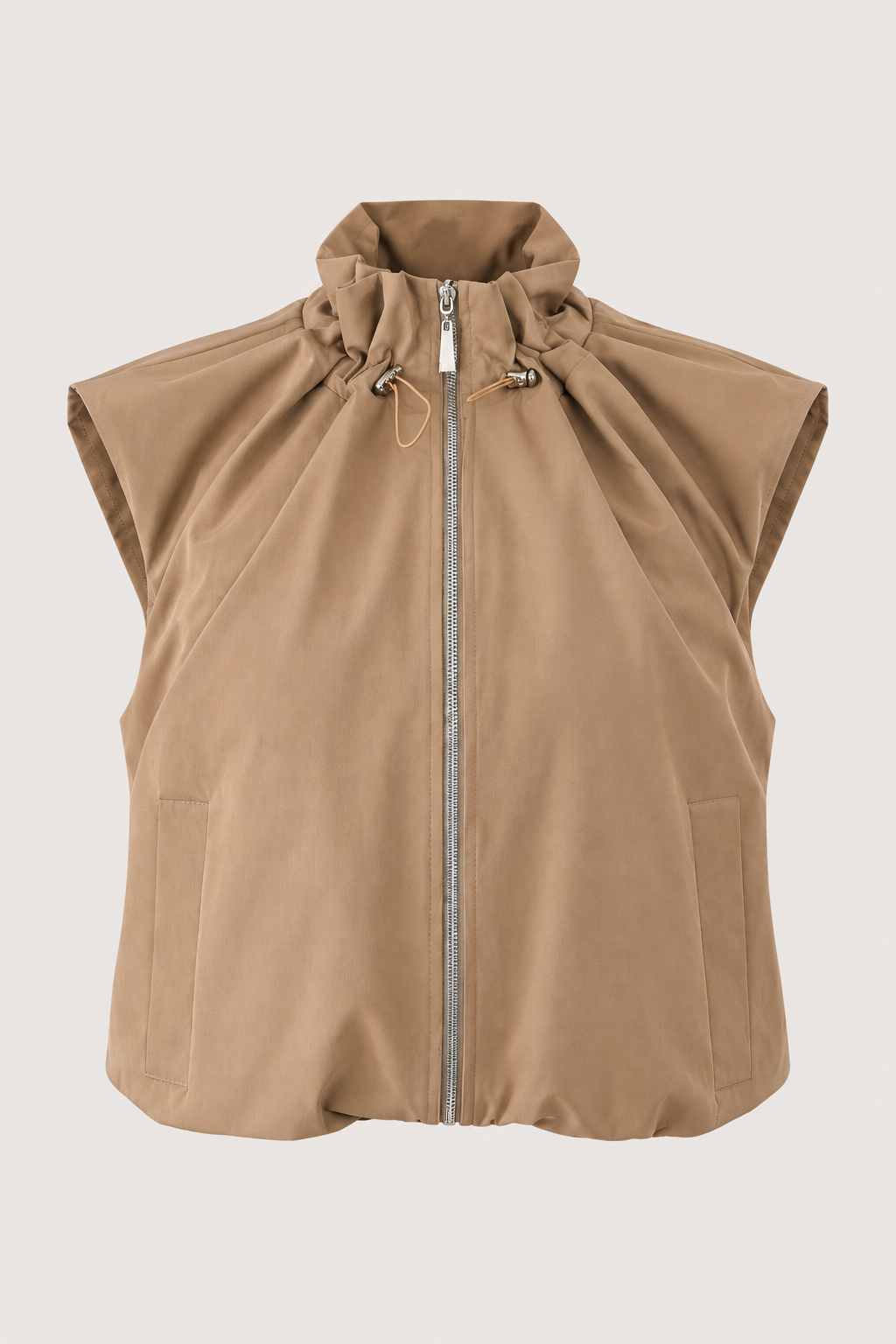 CHALECO BOMBER CAMEL