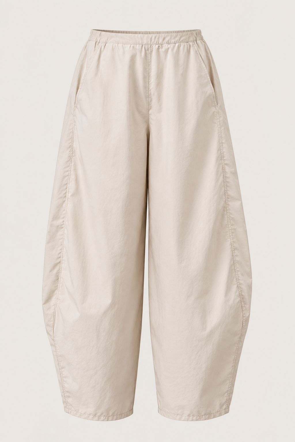 PANTALÓN BARREL BEIGE