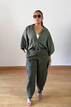 BLUSA BOMBACHA VERDE MILITAR