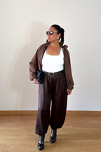 CHAQUETA BOMBER MARRÓN
