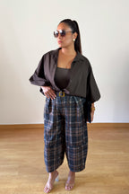 BLUSA BOMBACHA MARRÓN