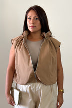 CHALECO BOMBER CAMEL