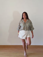 BLUSA RAYAS VERDE