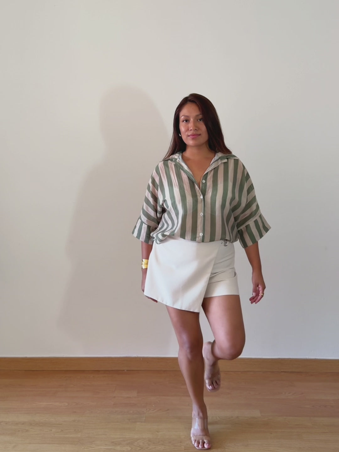 BLUSA RAYAS VERDE